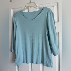 Great condition Chico’s Light Blue V-Neck Women's Top